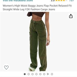 Dark green cargo pants